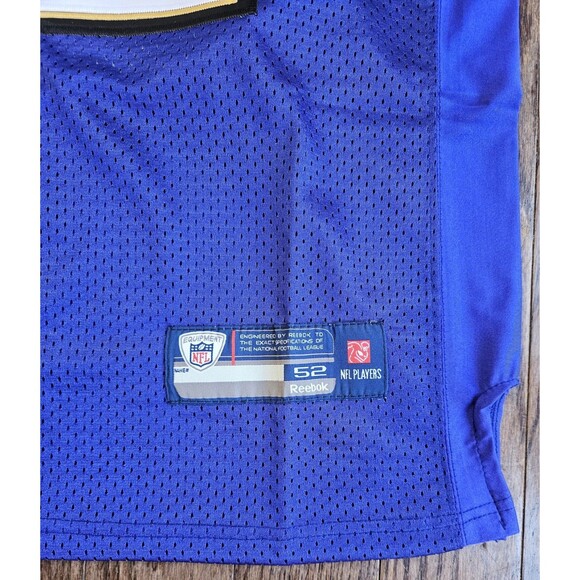 NFL On Field Jersey Torrey Smith #82 Reebok Baltimore Ravens Size 52 Purple NWT - Picture 4 of 14